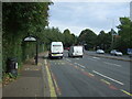 Bus stop and shelter on Sir Tom Finney Way in PR2 8BU
