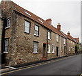 Row of houses, St Thomas Street, Wells in BA5 3AD