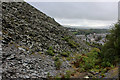 Spoil Heap above Blaenau Ffestiniog in LL41 3EF