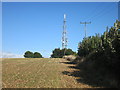 Mast on the top of Icomb Hill in GL54 1HZ