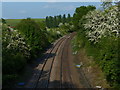 Railway line towards Gainsborough in Clarborough and Welham
