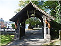 Lych gate at St Andrew's Church at Totteridge in N20 8AP