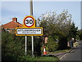 Attleborough Town Name sign in NR17 1NB