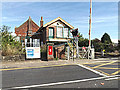 Attleborough Signal Box & Station Road George VI Postbox in Attleborough Queens & Besthorpe Ward