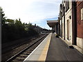 Railway Station Platform at Attleborough Railway Station in Attleborough Queens & Besthorpe Ward