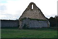 Ruined gable end at St.Leonard's Barn in SO42 7XE