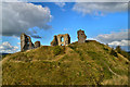The ruins of Clun castle in SY7 8JQ