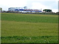 Construction equipment seen across a field in WR7 4FG