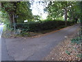 North end of footpath between Snow Hill (B2037) and Snow Hill (A264) in RH10 3HA