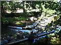 Weir on the Teign above Sowton Mill in EX6 7HG