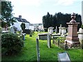 The graveyard of St Clement's church, Rhayader in LD6 5LB