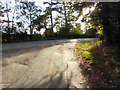 Bridleway reaches Hanlye Lane in RH17 5HN