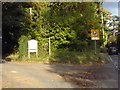 Bridleway junction on Hanlye Lane in RH17 5HN