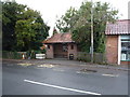 Bus stop and shelter on High Street (A12), Wrentham in NR34 7FN