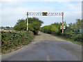 Height barrier on disused road in Grain