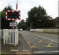 Keep Crossing Clear sign, London Road, Nantwich in CW5 7NZ