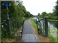Gate along the Leeds and Liverpool towpath in L23 9SE