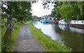 Boats moored along the Leeds and Liverpool Canal in L31 5PA
