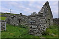 Ruined farm building above Harlech in LL46 2TS