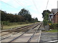 Railway Lines at Moulton Level Crossing in Great Moulton