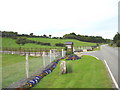 The colourful entrance to Nant Newydd caravan park in LL78 7JH