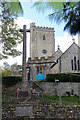 Membury church and cross in EX13 7TD