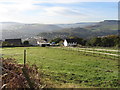 View across fields above Treharris in Treharris Community
