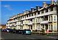 Row of three-storey houses, Marine Parade, Tywyn in LL36 0AW