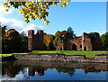 Kirby Muxloe Castle and moat in LE9 2EF
