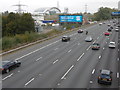 M25 from Bath Road bridge in UB7 0EE
