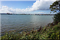 The River Hamble at high tide in SO31 9NL