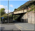 Railway bridge over the A493 in Aberdovey in LL35 0LN