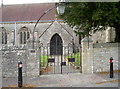 Gates to Holy Trinity in BS30 5SX