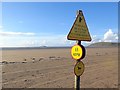 Brean beach at low tide in TA8 2RR