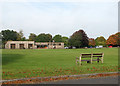 Stapleford Cricket Ground in autumn in CB22 5AD