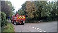 Truck on Bridle Road, Burton Joyce in NG14 5EJ