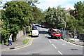 Looking up Copthorne Rise, Sanderstead in CR8 1JN