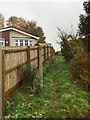 Talke: public footpath off Walton Way in ST7 1SY