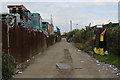 Alley heading North off Manor Road, Erith in DA8 2HF