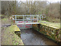 Sluice and footbridge at Stanely Reservoir in PA2 8PU