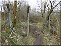 Broken fence at Stanely reservoir in PA2 8PU