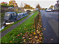 Canal and narrow boat at Hopwood in B48 7BB