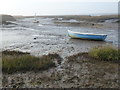 Low tide in Mow Creek, Brancaster Staithe, Norfolk in Brancaster Staithe