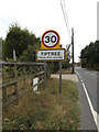 Tiptree Village Name sign on the B1022 Colchester Road in CO5 0ER