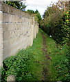 Track from Marlborough Close towards Fouracres Close, Barry in CF63 2FL