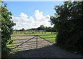 Gateway opposite Willow Farm entrance in CV13 6BJ