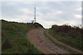 Track to radio masts on Mynydd Machen in NP11 6DR