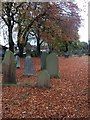Churchyard in Autumn in BB5 3QL