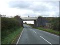 Railway bridge over Croxton Lane (A530) in CW10 9LA