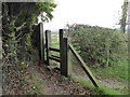 Stile on footpath near Scot Hay in ST5 6AN
